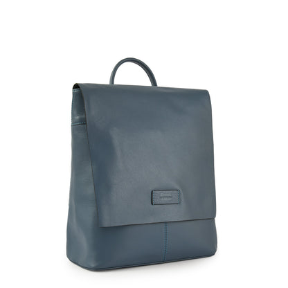 MOCHILA CUERO PARANA CELESTE