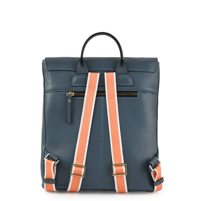 MOCHILA CUERO PARANA CELESTE