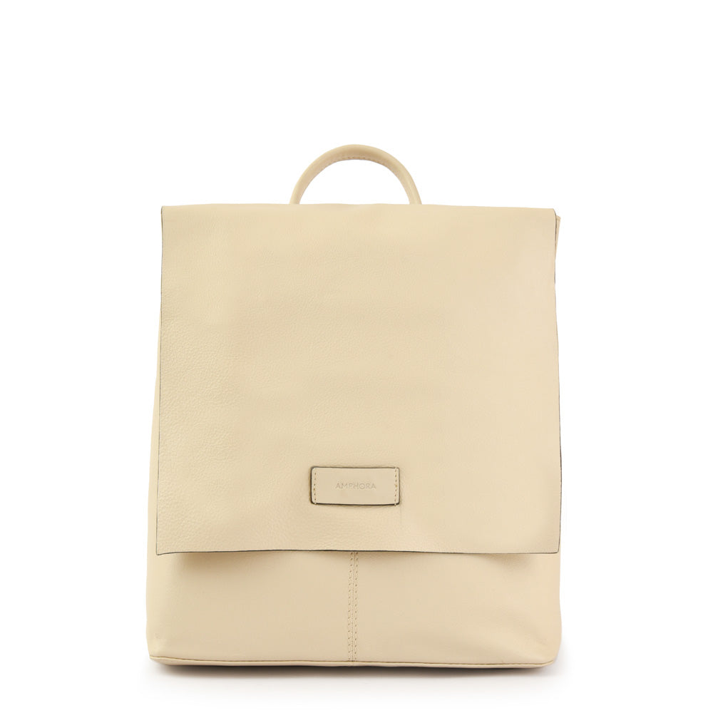 MOCHILA CUERO PARANA BLANCO