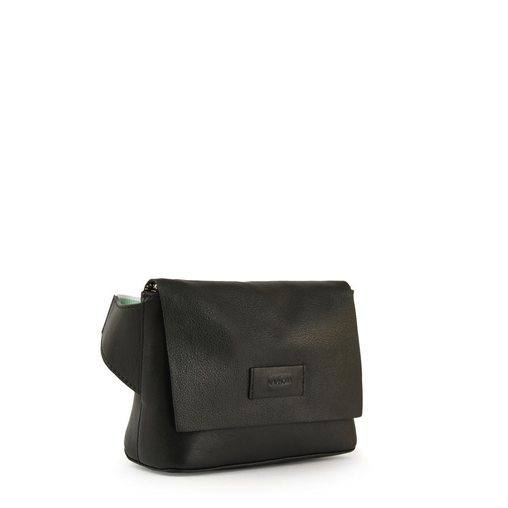 RIÑONERA CUERO PARANA NEGRO