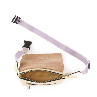 RIÑONERA CUERO PARANA BLANCO