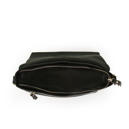 BANDOLERA CUERO PARANA NEGRO