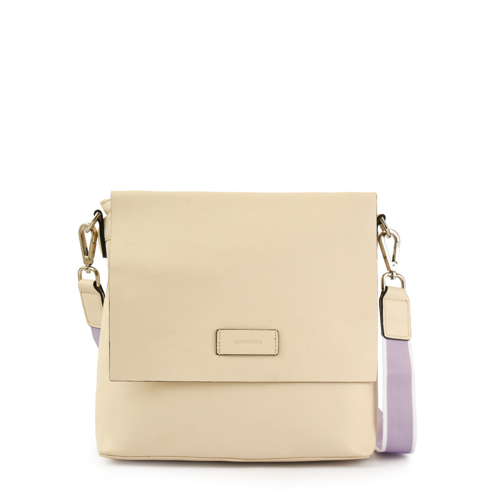 BANDOLERA CUERO PARANA BLANCO