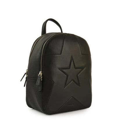MOCHILA CUERO ETOILES NEGRO