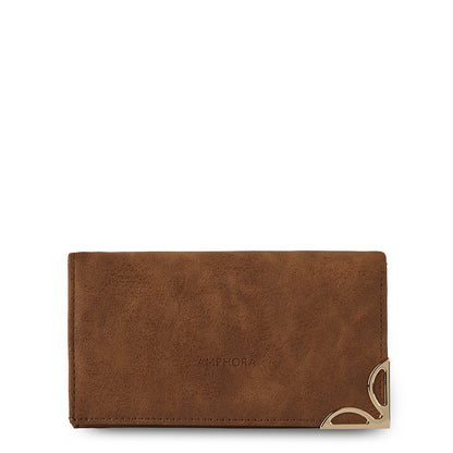 BILLETERA ACORDEÓN MEDIANA ELEONOR MARRÓN