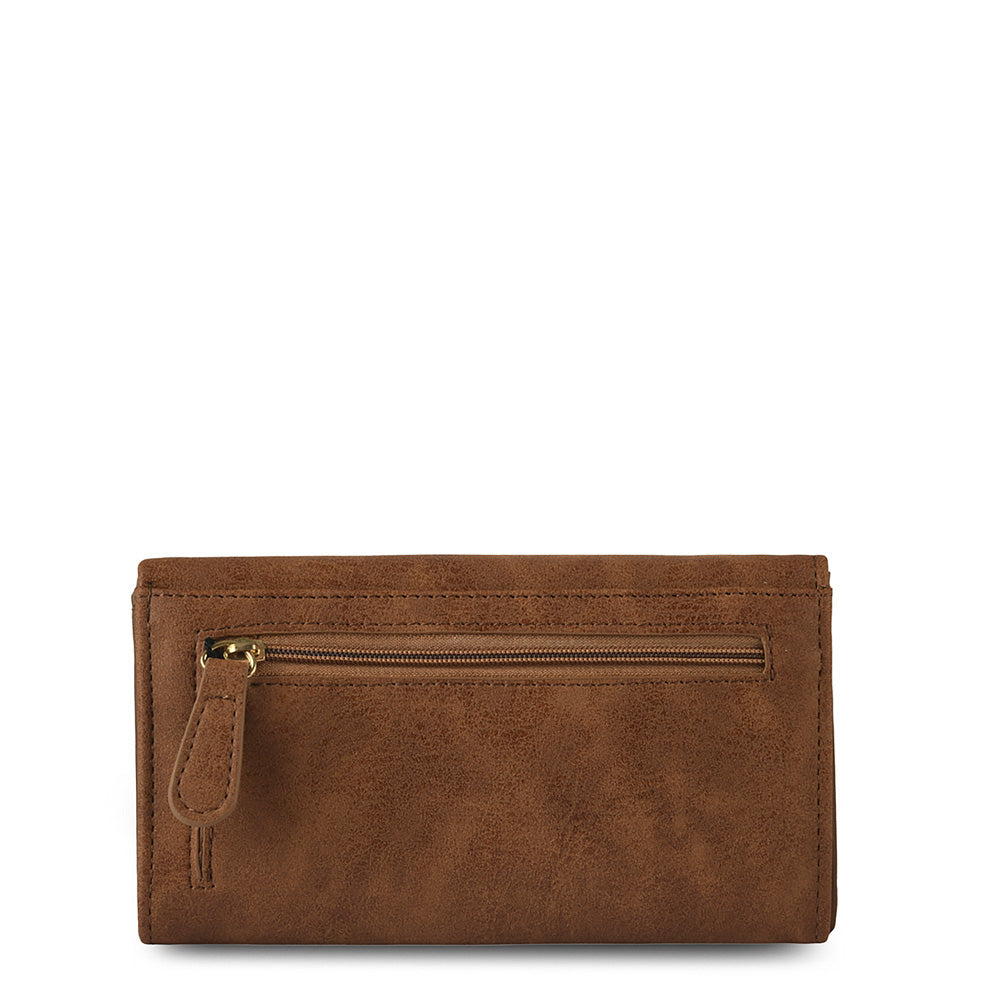BILLETERA ACORDEÓN MEDIANA ELEONOR MARRÓN