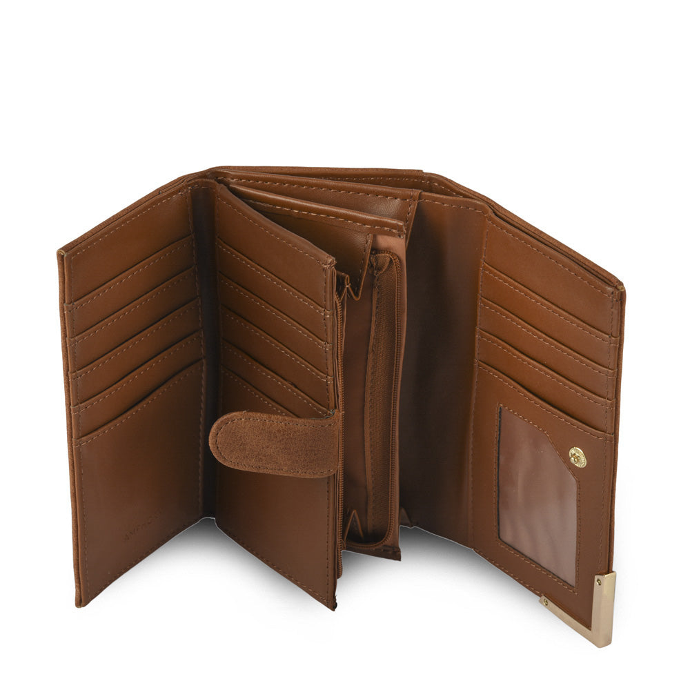 BILLETERA ACORDEÓN MEDIANA ELEONOR MARRÓN