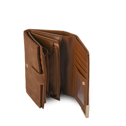 BILLETERA ACORDEÓN MEDIANA ELEONOR MARRÓN