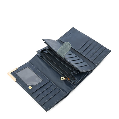 BILLETERA ACORDEÓN MEDIANA ELEONOR AZUL