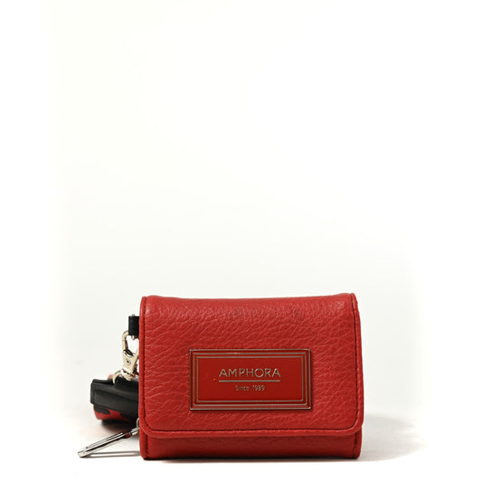 BILLETERA CON CIERRE EXTERIOR BECKY ROJO