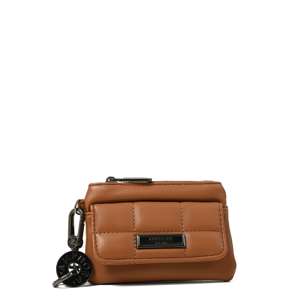 MONEDERO CON BOLSILLO FRONTAL VANIA CAMEL