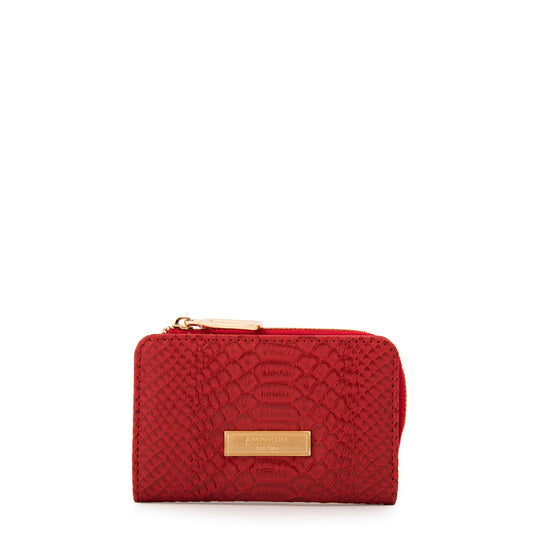 BILLETERA CHICA LUISA ROJO