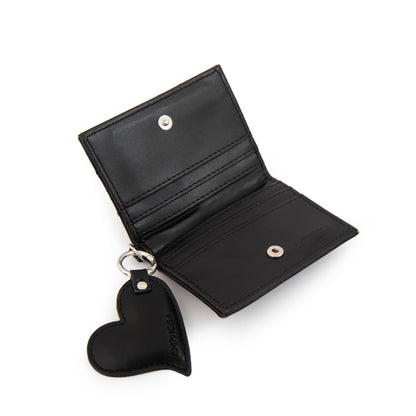 BILLETERA CON VENTANA EXTERIOR CUORE NEGRO