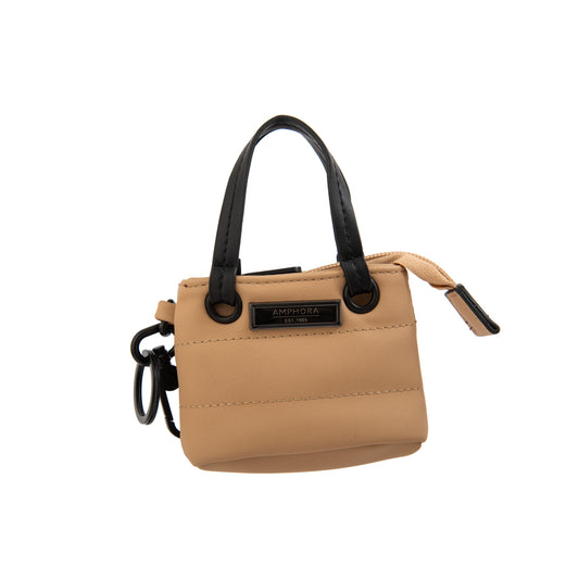 LLAVERO MONEDERO MINI CARTERA LILY BEIGE