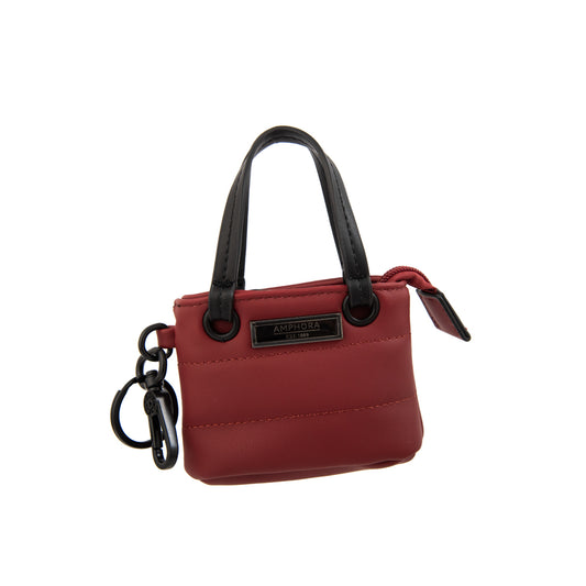 LLAVERO MONEDERO MINI CARTERA LILY BORDÓ
