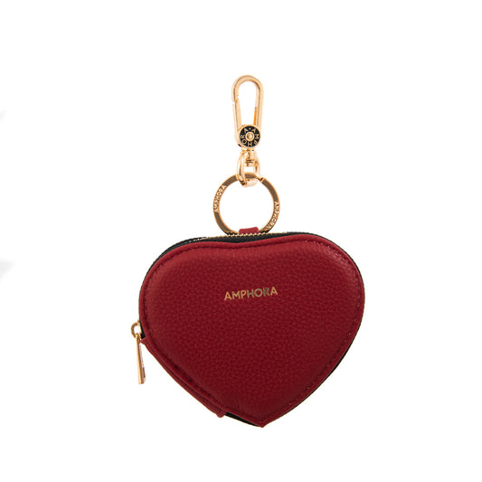 LLAVERO MONEDERO CORAZON ROJO
