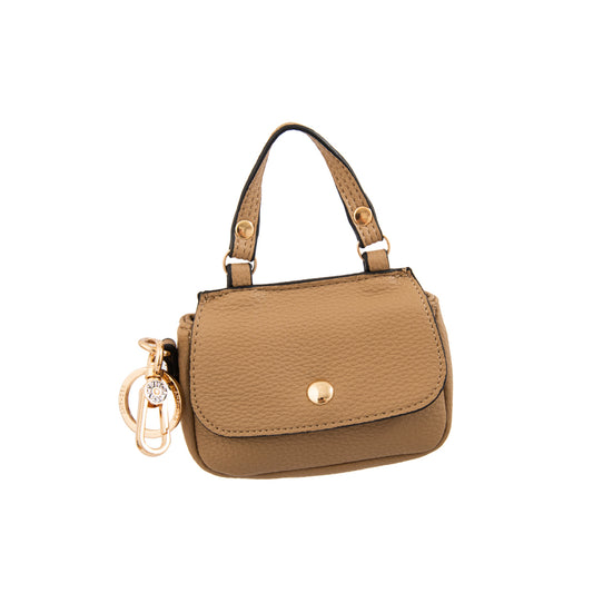 LLAVERO MONEDERO MINI CARTERA LUCY BEIGE