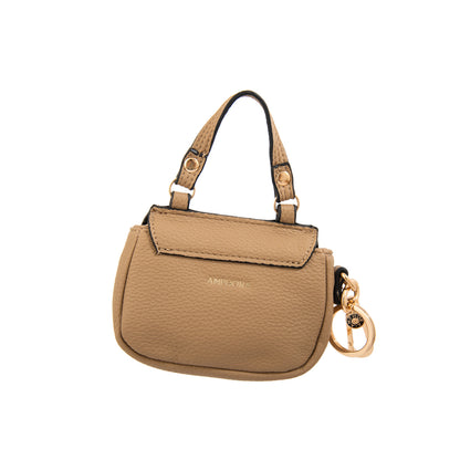 LLAVERO MONEDERO MINI CARTERA LUCY BEIGE
