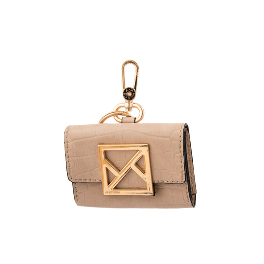 LLAVERO TARJETERO CORA BEIGE
