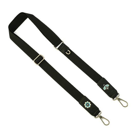 LONGSTRAP CAR PINTOS NEGRO