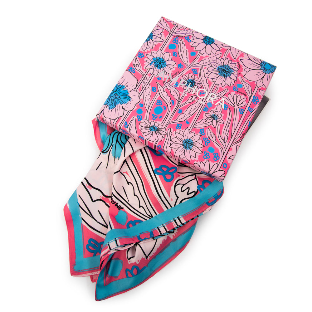 PAÑUELO MEDIANO LIRICA ROSA