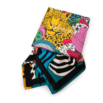 PAÑUELO MEDIANO HAPPY AMARILLO