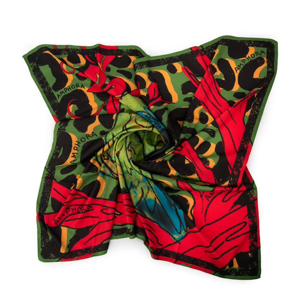 PAÑUELO MEDIANO NINFA VERDE