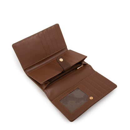 BILLETERA MEDIANA LIZET MARRÓN