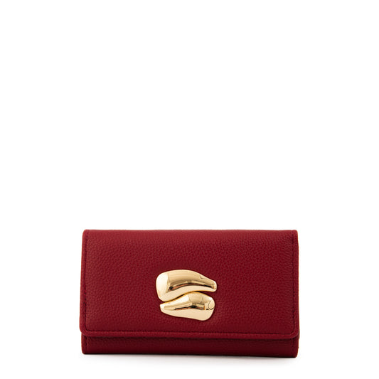 BILLETERA MEDIANA LIZET ROJO