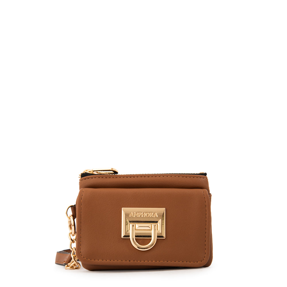 MONEDERO GRECIA MARRÓN