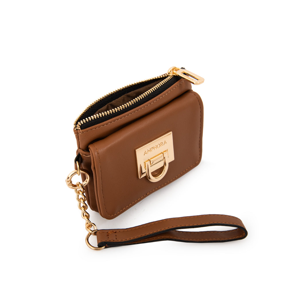 MONEDERO GRECIA MARRÓN