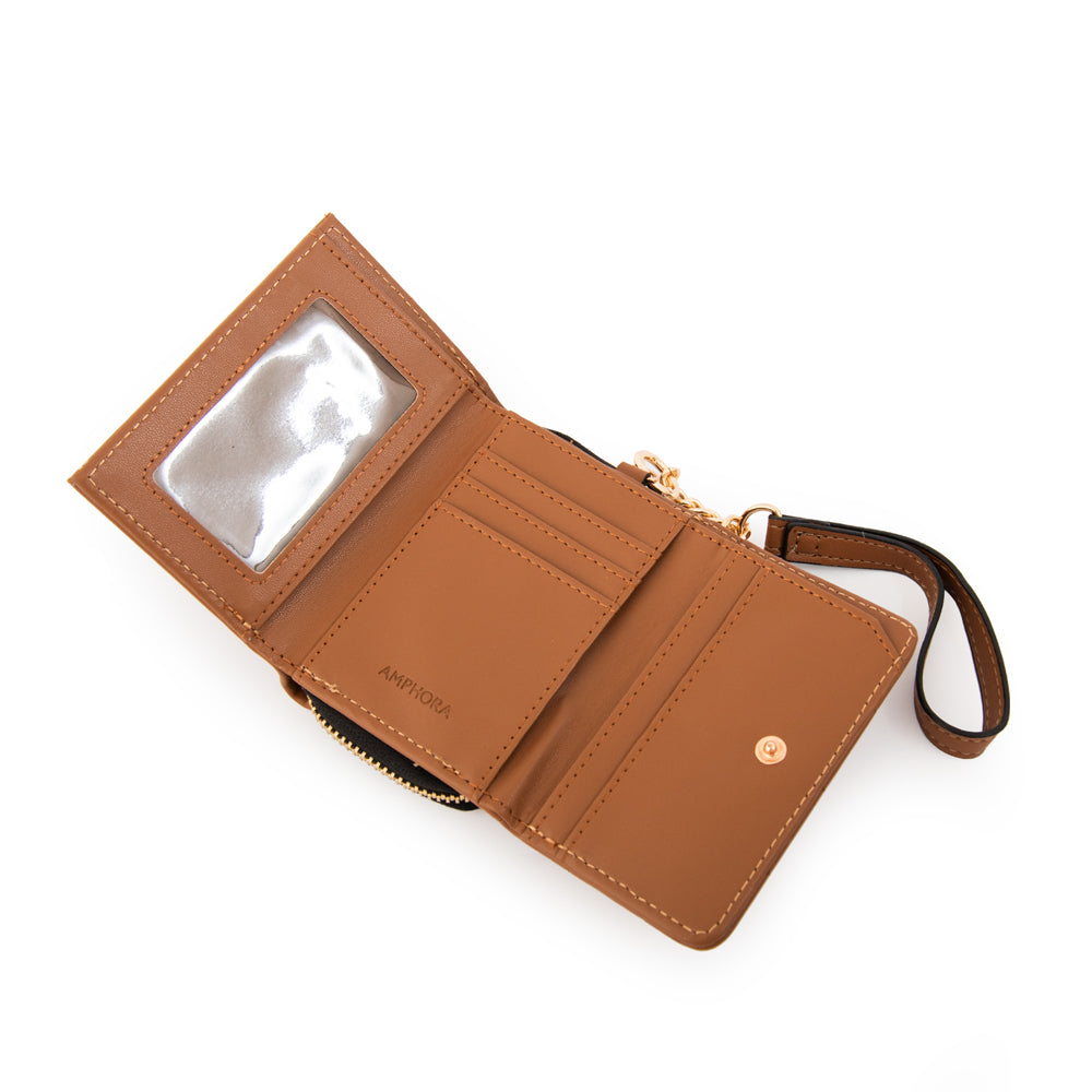 BILLETERA CHICA GRECIA MARRÓN