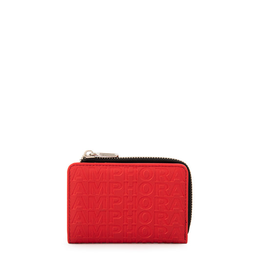 BILLETERA CHICA LYDIA ROJO