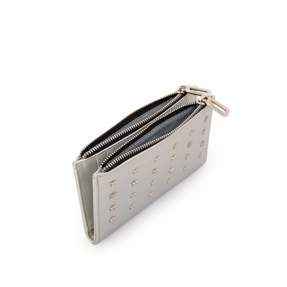 BILLETERA MEDIANA CROMA PLATEADO