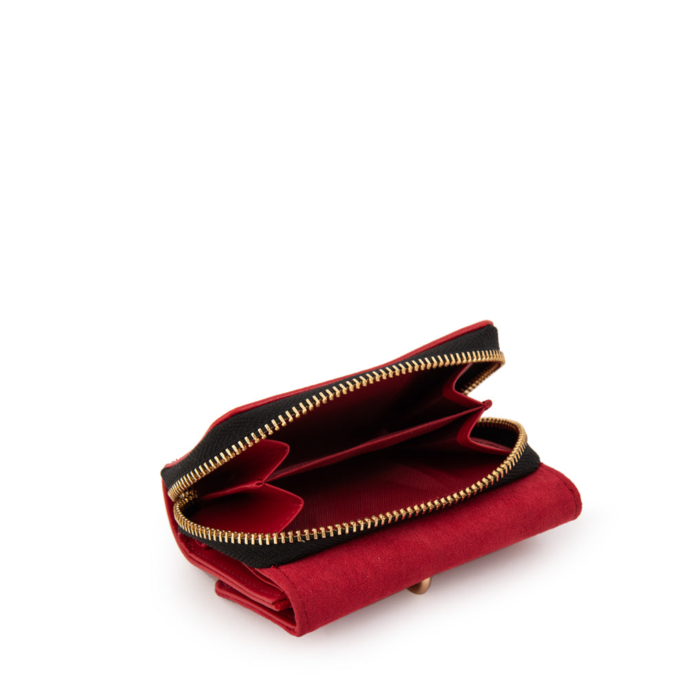 BILLETERA CHICA MAGGIE ROJO