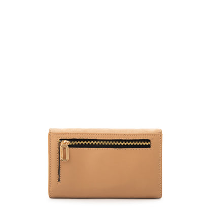 BILLETERA MEDIANA MAGGIE BEIGE