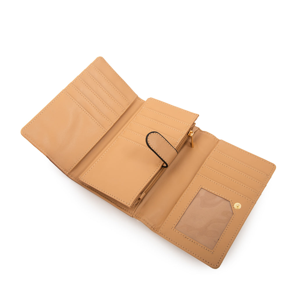 BILLETERA MEDIANA MAGGIE BEIGE