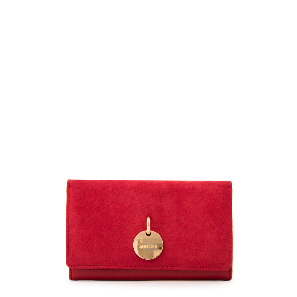 BILLETERA MEDIANA MAGGIE ROJO