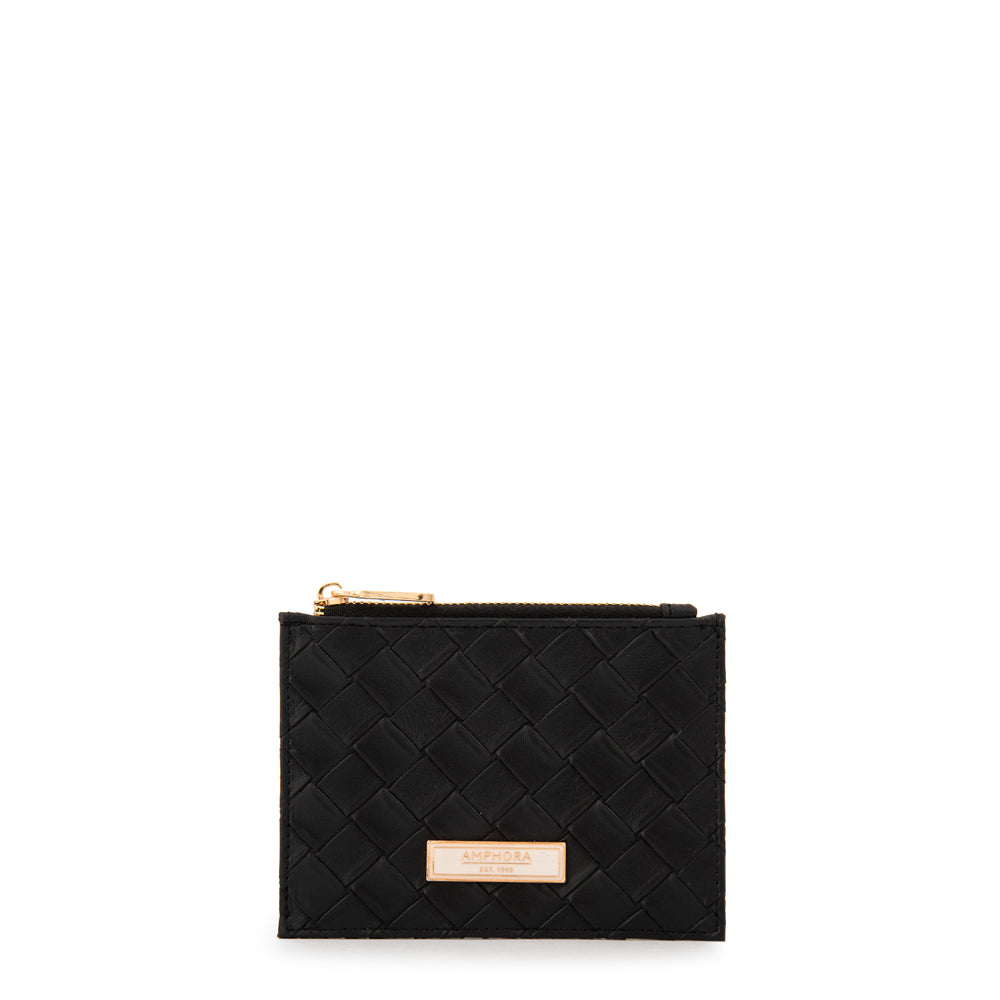 MONEDERO CON TARJETERO PAXI NEGRO