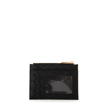 MONEDERO CON TARJETERO PAXI NEGRO