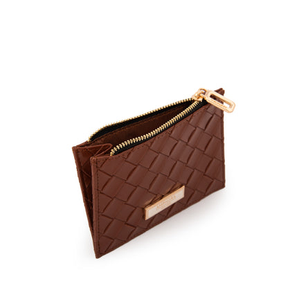 MONEDERO CON TARJETERO PAXI MARRÓN