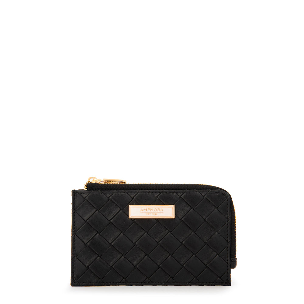 MONEDERO CON TARJETERO PAXI NEGRO