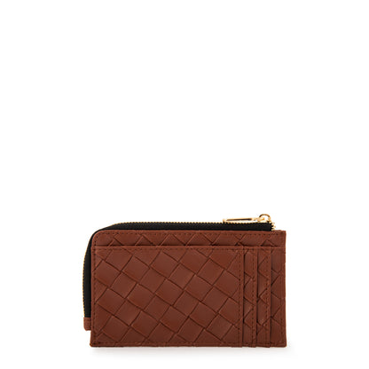 MONEDERO CON TARJETERO PAXI MARRÓN