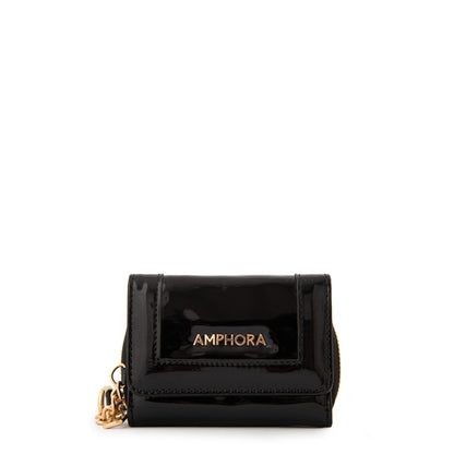 BILLETERA CHICA CRISTAL NEGRO