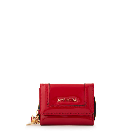 BILLETERA CHICA CRISTAL ROJO