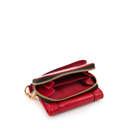 BILLETERA CHICA CRISTAL ROJO