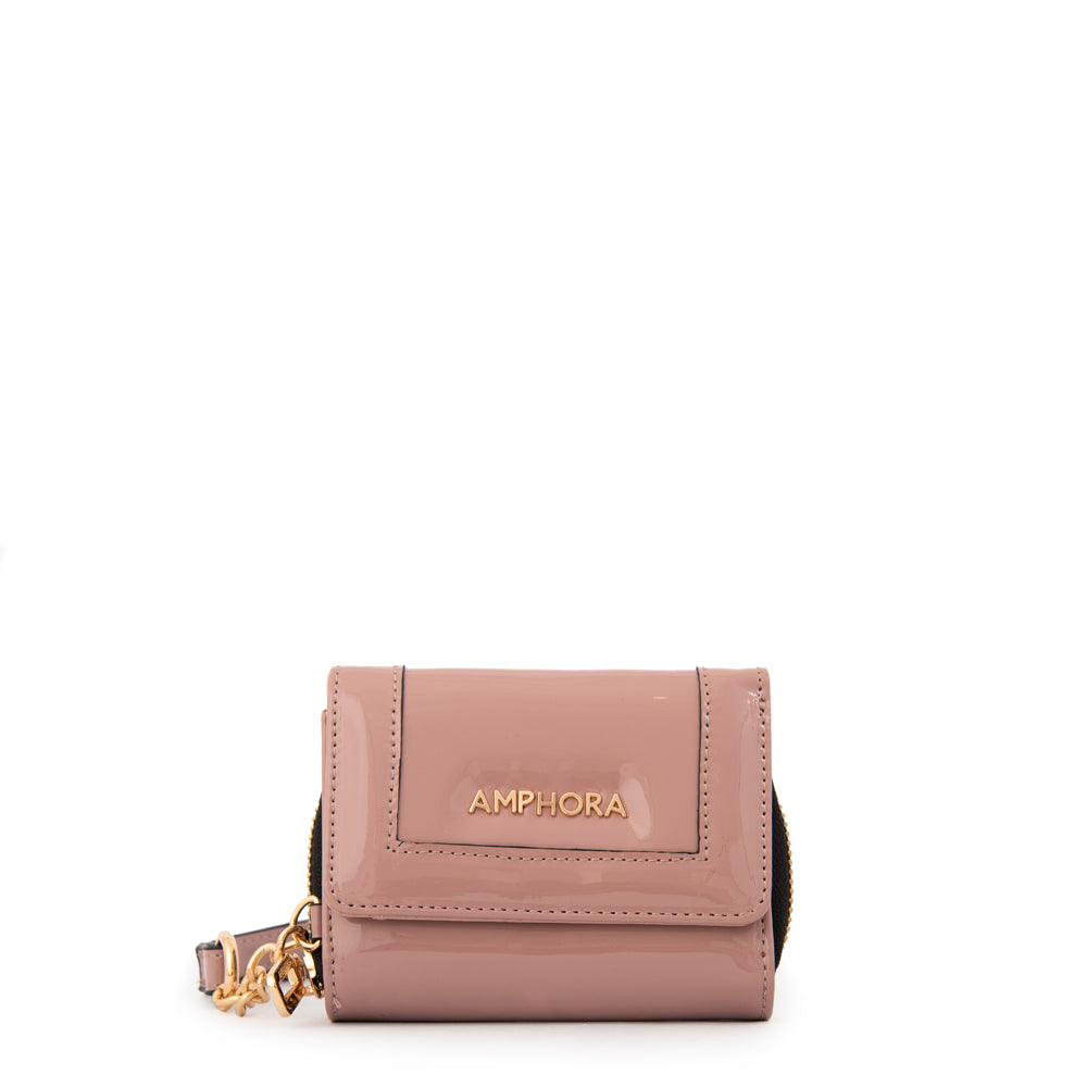 BILLETERA CHICA CRISTAL ROSA