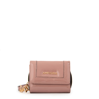 BILLETERA CHICA CRISTAL ROSA