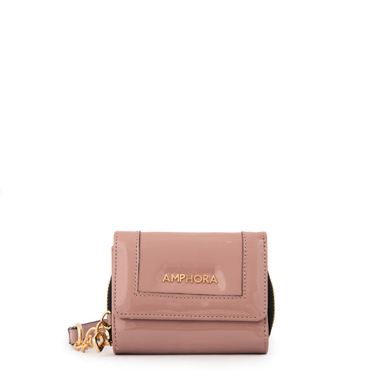 BILLETERA CHICA CRISTAL ROSA