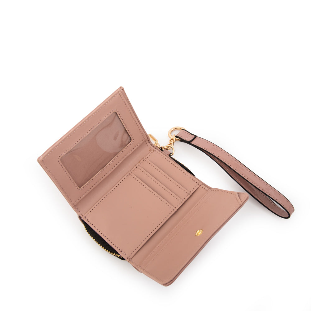 BILLETERA CHICA CRISTAL ROSA